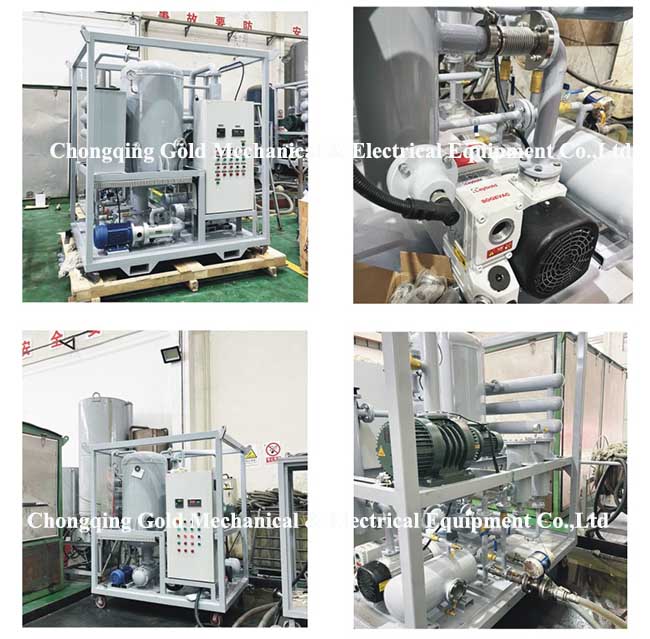 ZJA-3KKE 3000L/H جهاز تنقية زيت المحولات جاهز للشحن