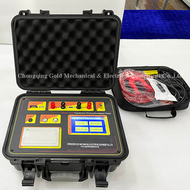 GDZC-10A محول المقاومة المقاومة المقاومة مقياس Micro Ohmmeter للمحول (مع بطارية الليثيوم)