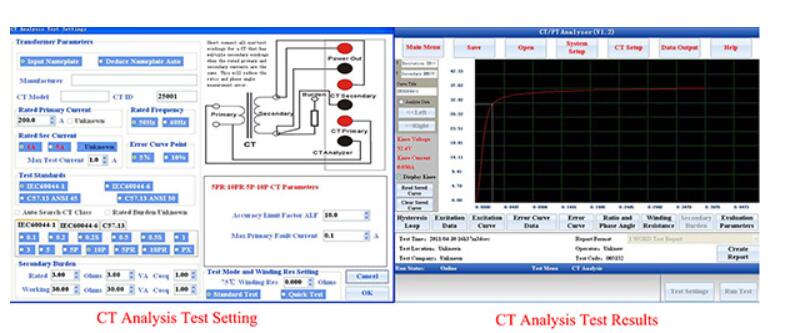 نتائج اختبار محلل CT