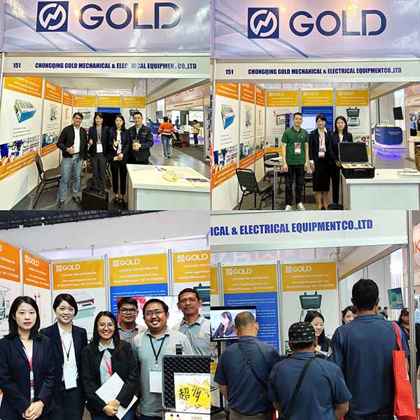 شاركت شركة Chongquing Gold Mechanical and Electrical Equipment ، Ltd بنجاح في المؤتمر الوطني السنوي الثامن والأربعين و IIEE 3E XPO 2023 في الفلبين